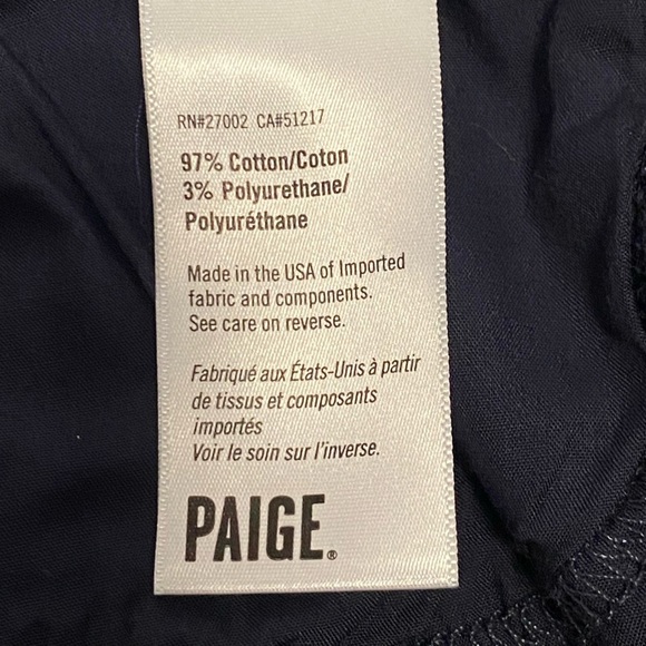 PAIGE Jeans, Verdugo Ankle, Dark Wash, Light Distress, Raw Hem. Women’s Size 27 - Picture 10 of 10